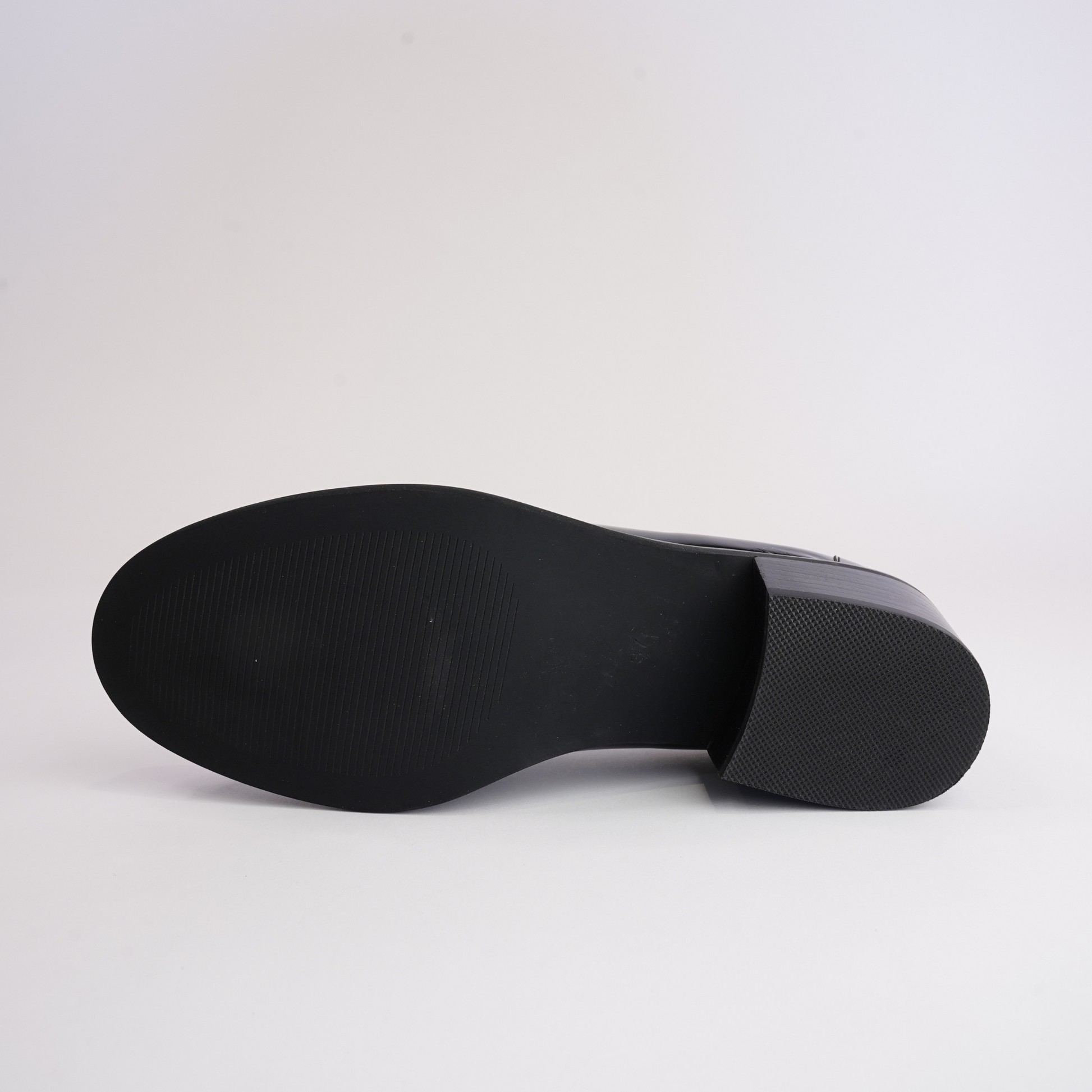 Stiller Black Patent Leather Heeled Loafers