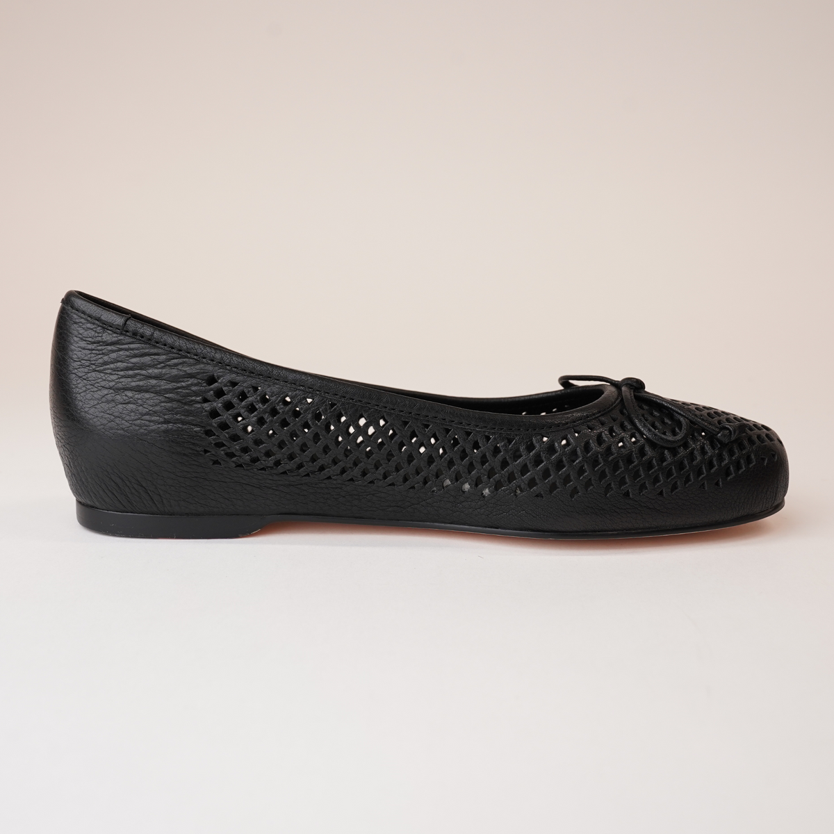 Appso Black Leather Ballet Flats - TOP END | Shouz