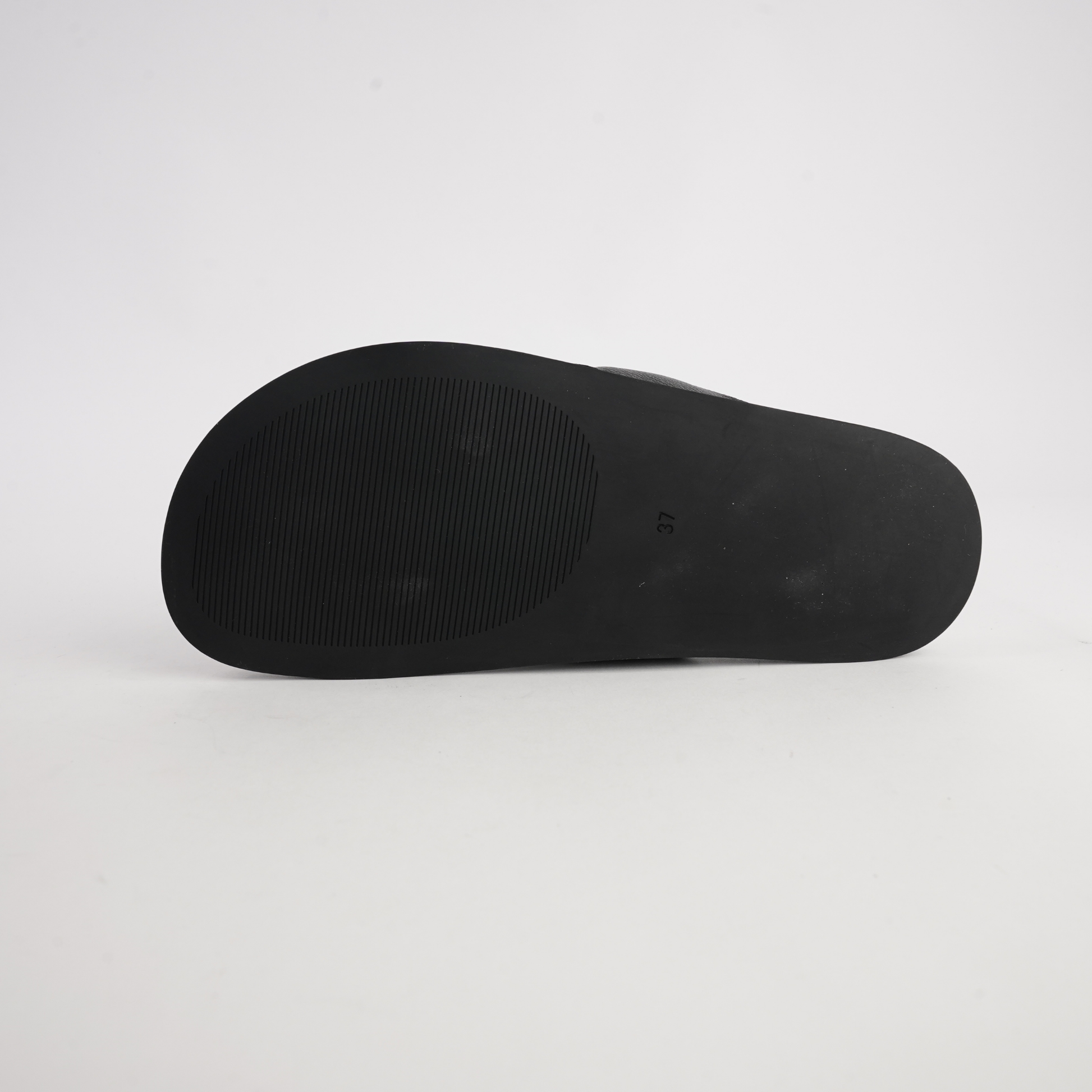 Tulia Black Leather Slides