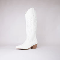 Urson White Knee High Boots, BILLINI - Shouz