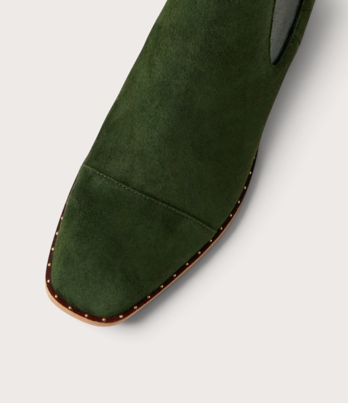 Forda Olive Suede/ Metallic Elastic Ankle Boots - DJANGO AND JULIETTE | Shouz