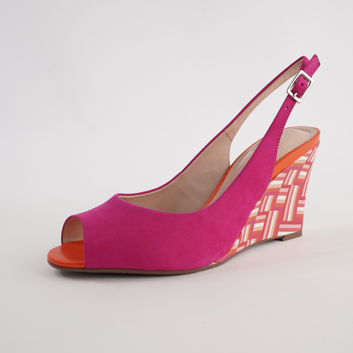 Bryce Fuschia Nubuck Leather Heels - CHRISSIE | Shouz