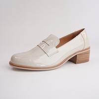 Stiller Nude Patent Leather Heeled Loafers