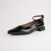 Luna Black Patent Leather Flats