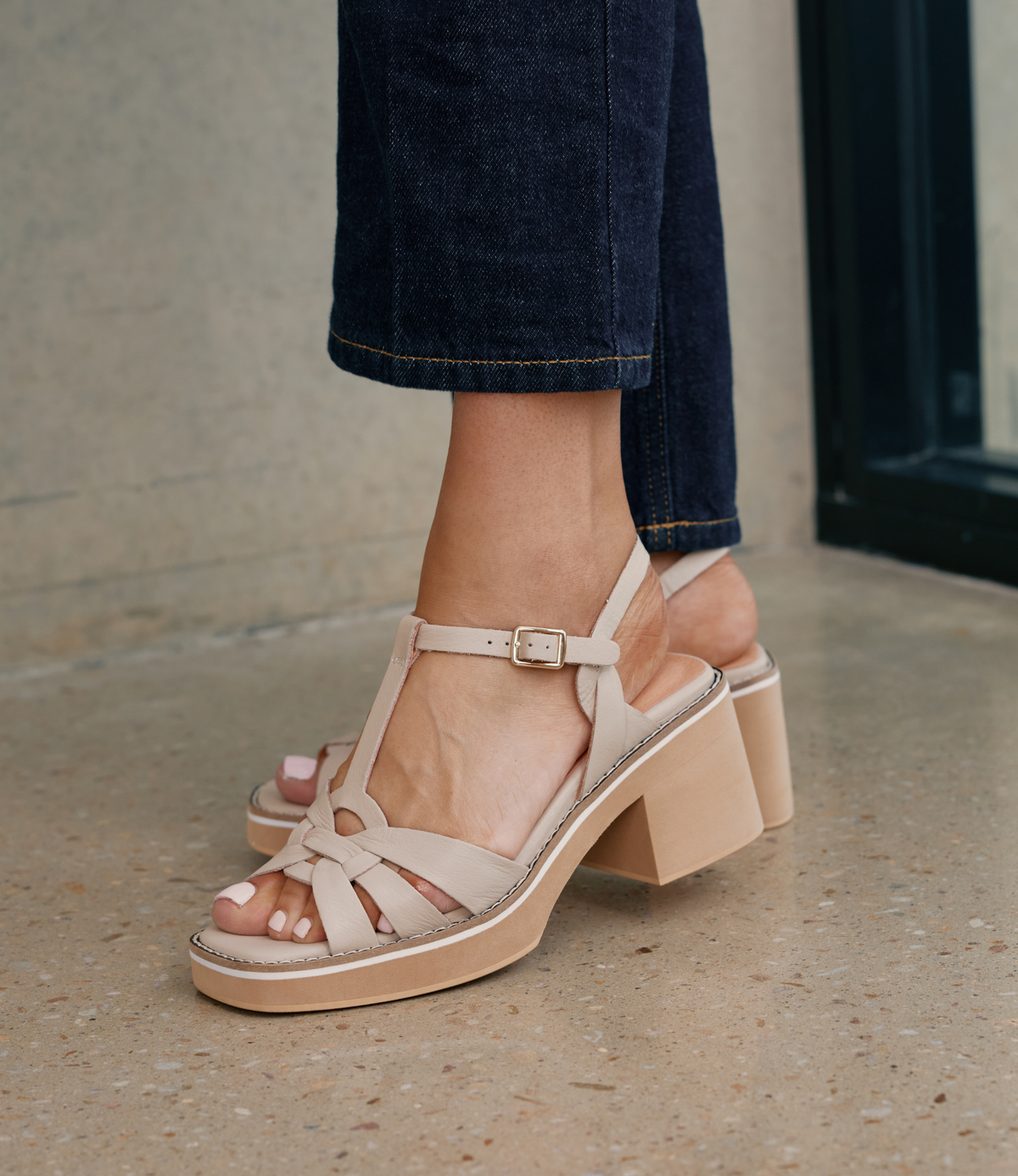 Jerseys Vanilla Leather Heels - DJANGO AND JULIETTE | Shouz
