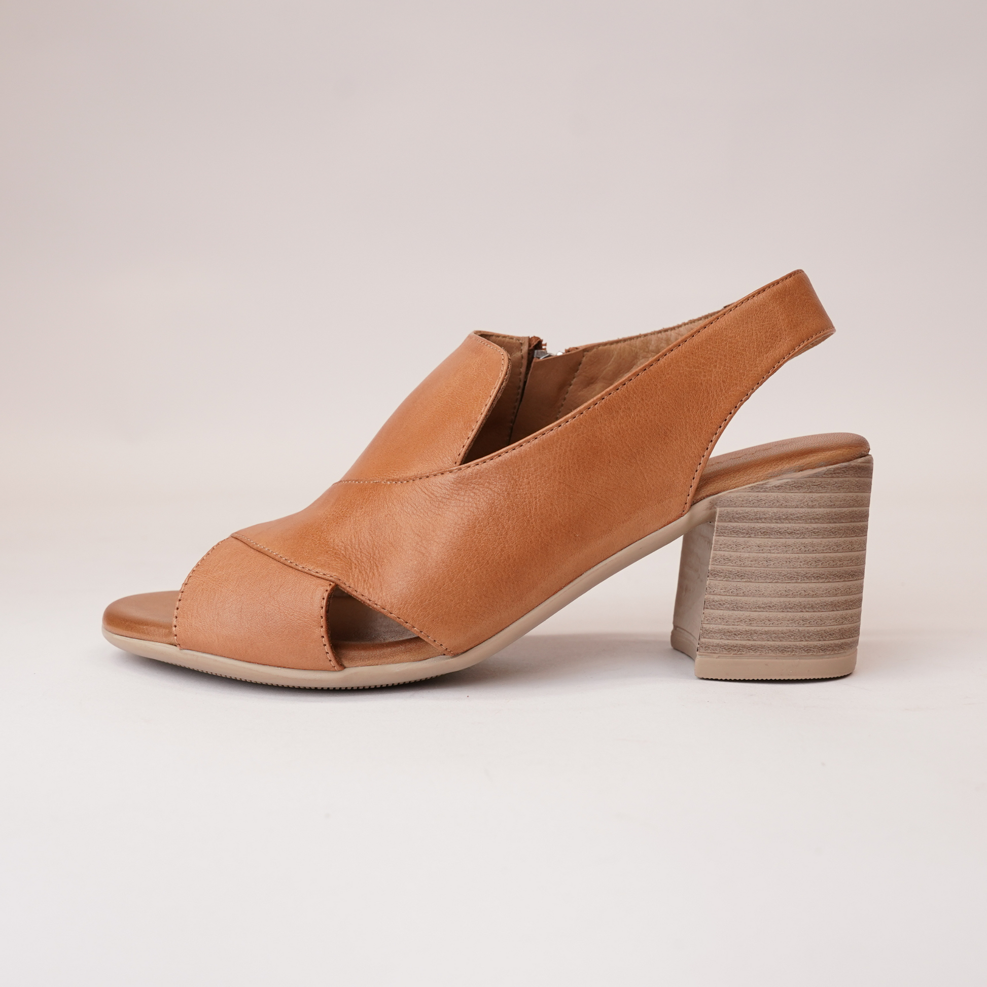 Wondir Tan Leather Heels