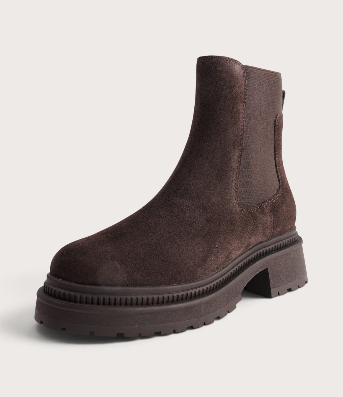 Brussels Chocolate Suede Ankle Boots