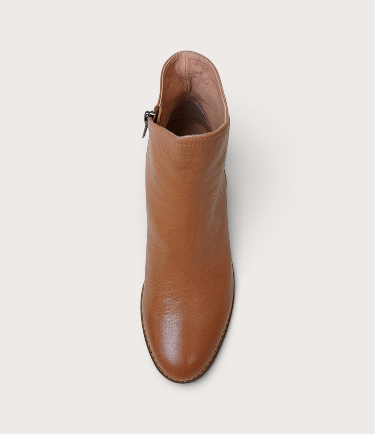 Sadore Dark Tan Leather Ankle Boots - DJANGO AND JULIETTE | Shouz