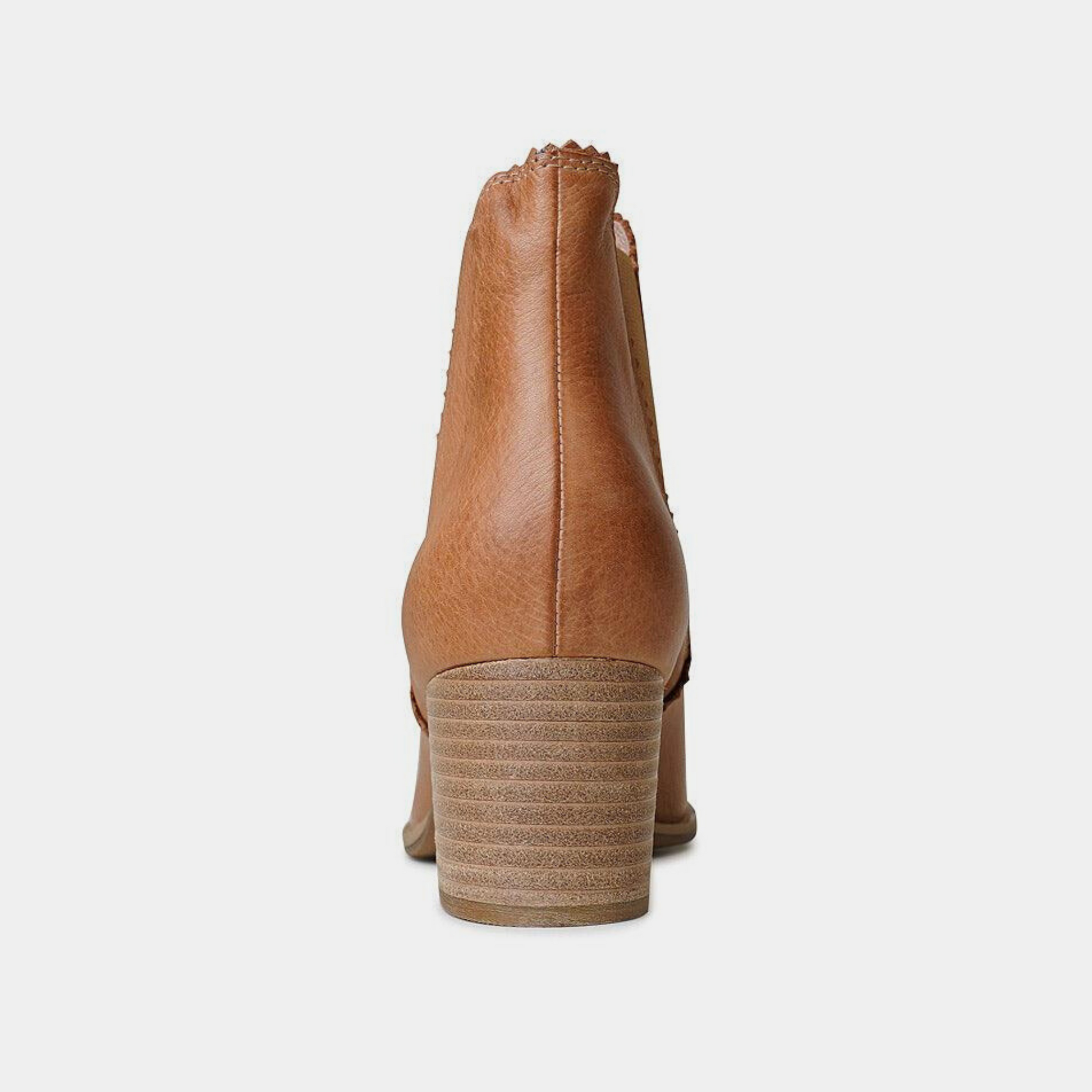 Sadore Dark Tan Leather Ankle Boots, DJANGO & JULIETTE - Shouz