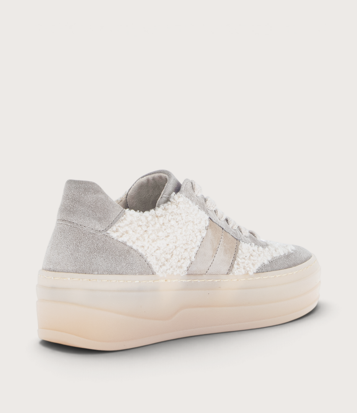 Nyvara Beige Kombi Leather Sneakers - GABOR | Shouz
