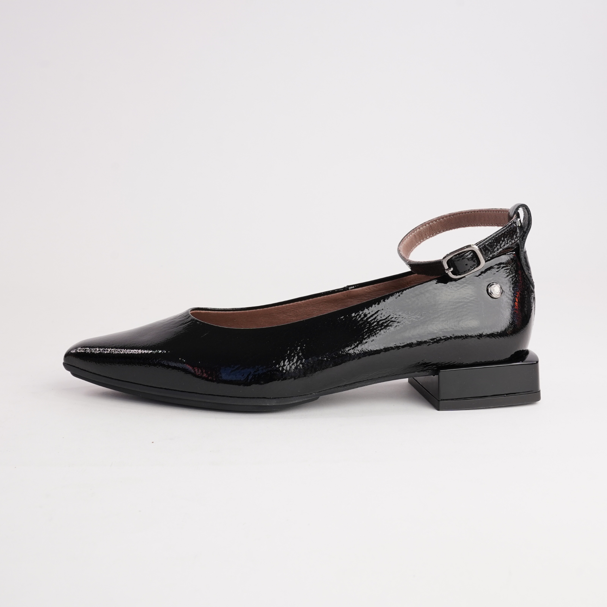 Luna Black Patent Leather Flats