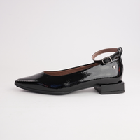 Luna Black Patent Leather Flats