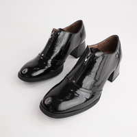 Elisa Black Patent Leather Boots