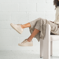 Kees Vanilla Leather Sneakers