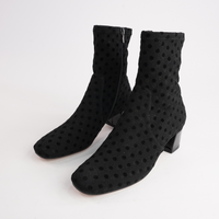 Hartful Black Spot Ankle Boots