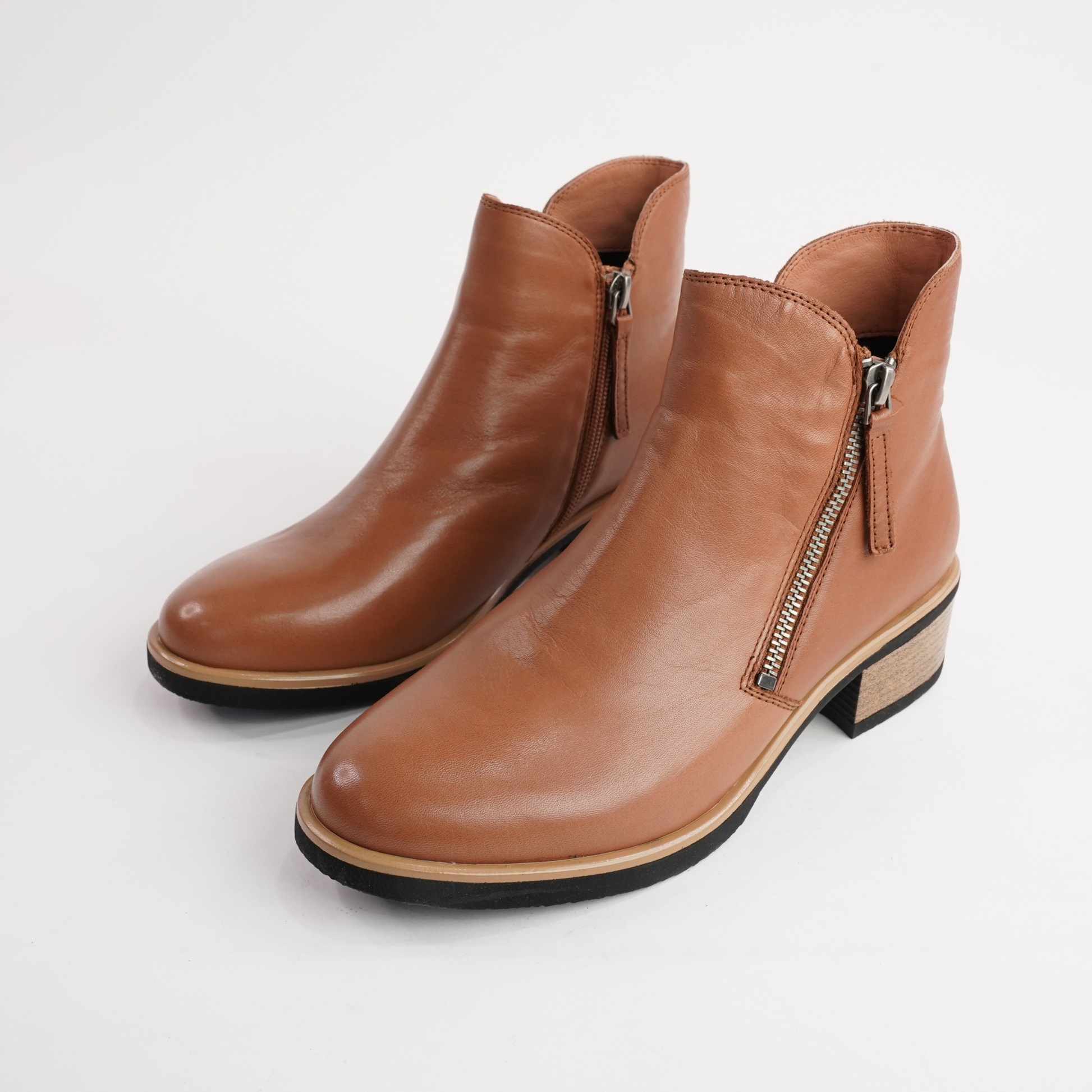 Dolomite Brandy Leather Ankle Boots