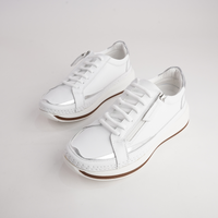 Vogue White Leather Sneakers