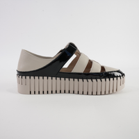 Baytown Black Patent/ Almond Leather Sneakers