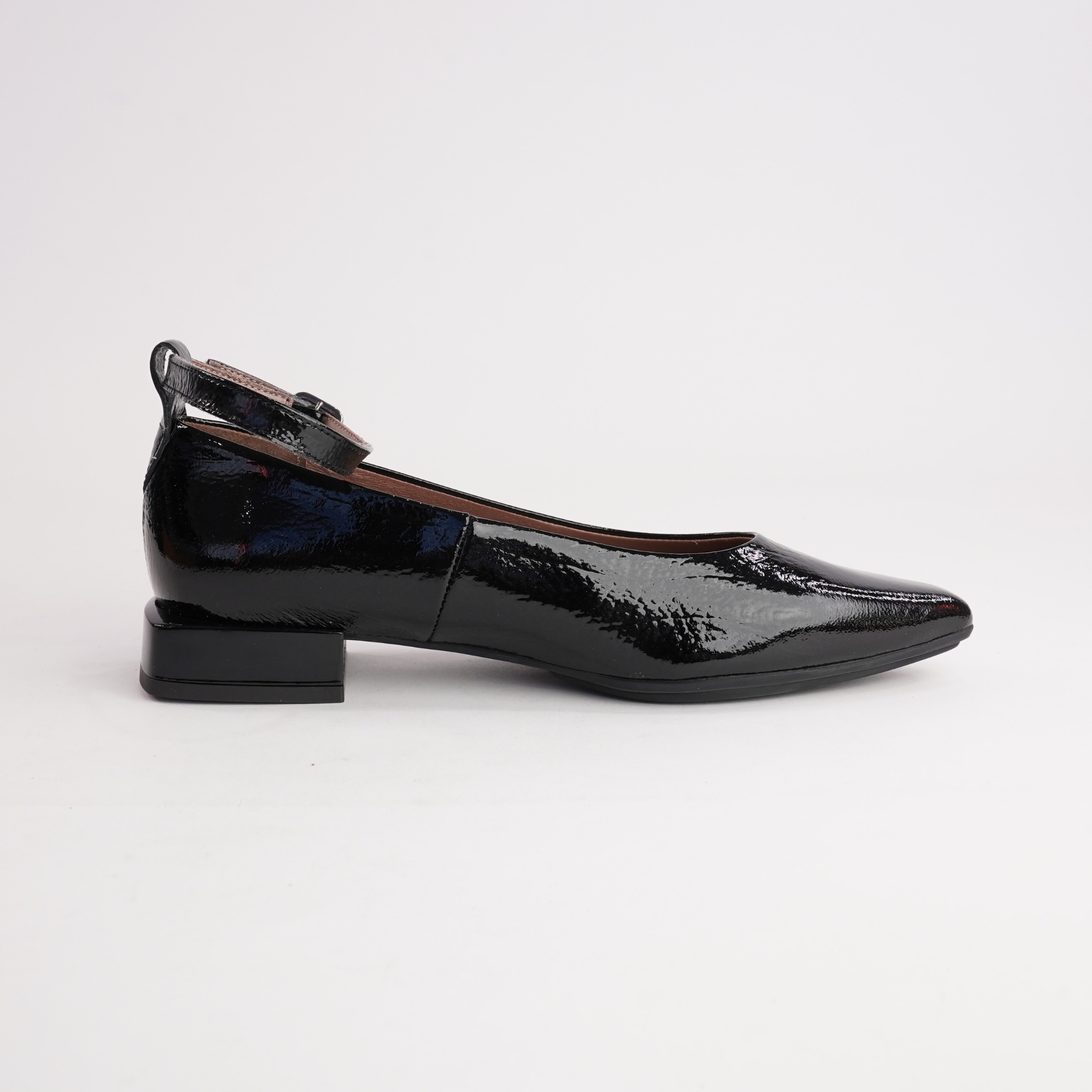 Luna Black Patent Leather Flats