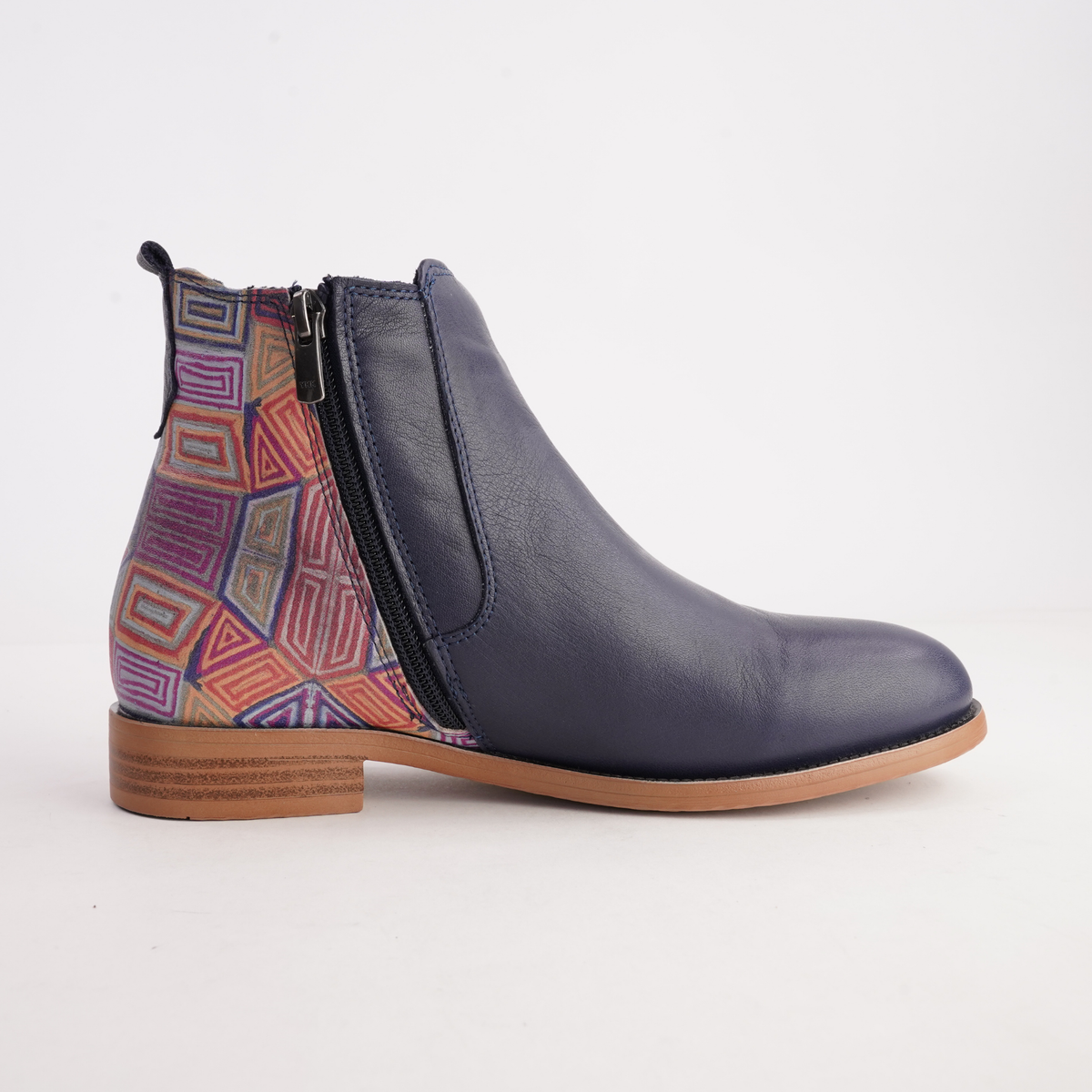 Gabby Deep Ocean Mosaic Boots - SALA | Shouz