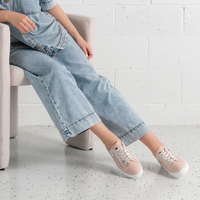 Js-2001 Rosa Leather Sneakers