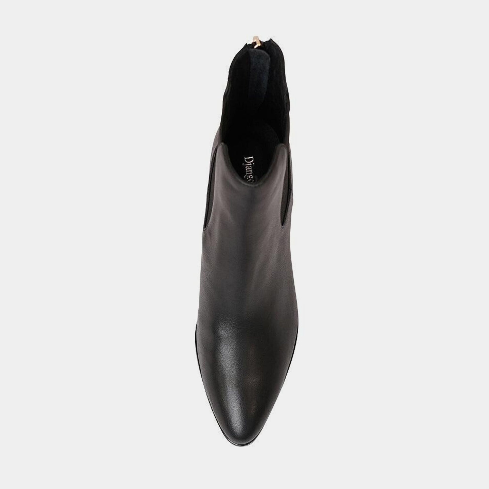 Ayer Black Leather Ankle Boots, DJANGO & JULIETTE - Shouz