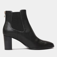 Ayer Black Leather Ankle Boots, DJANGO & JULIETTE - Shouz