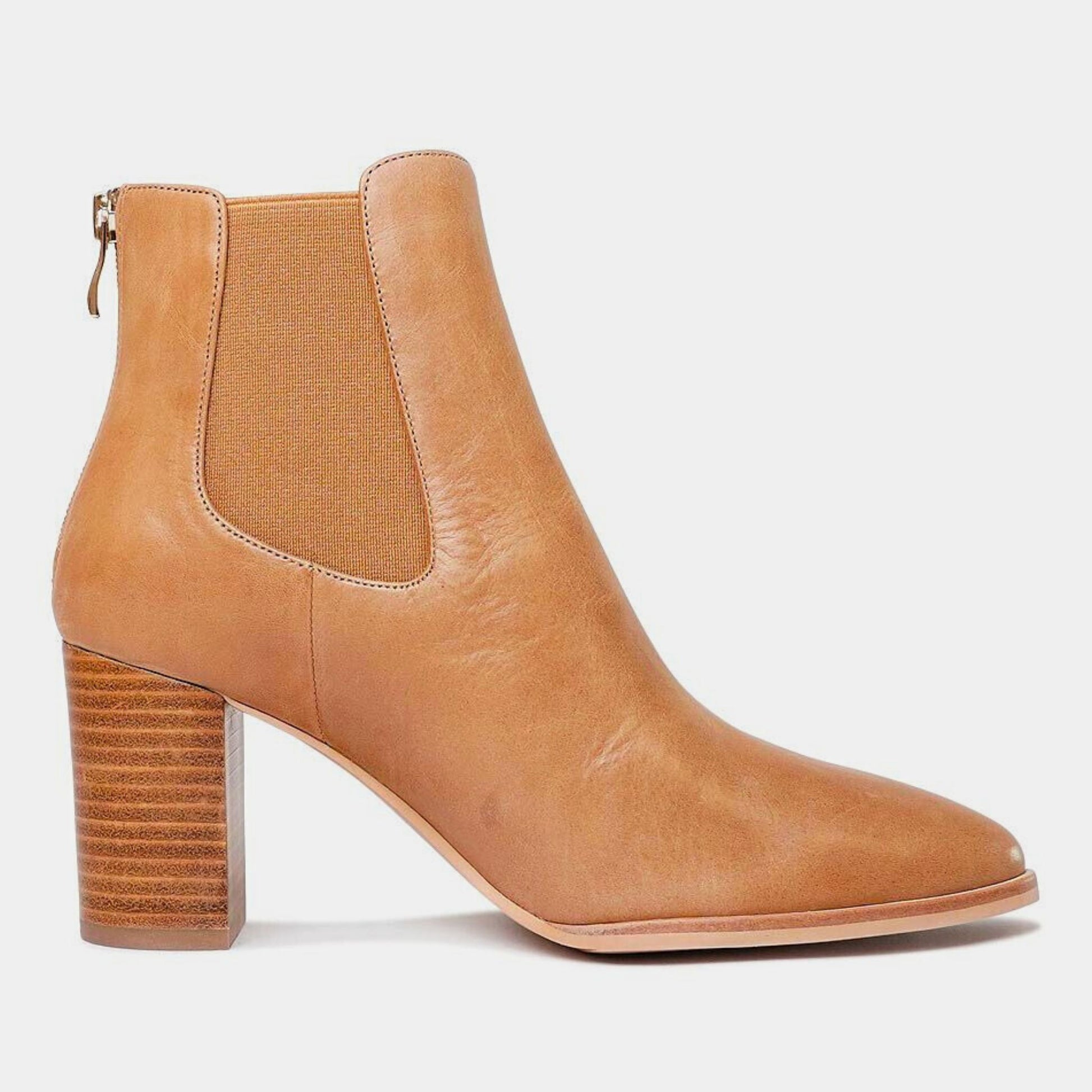 Ayer Tan Leather Ankle Boots, DJANGO & JULIETTE - Shouz