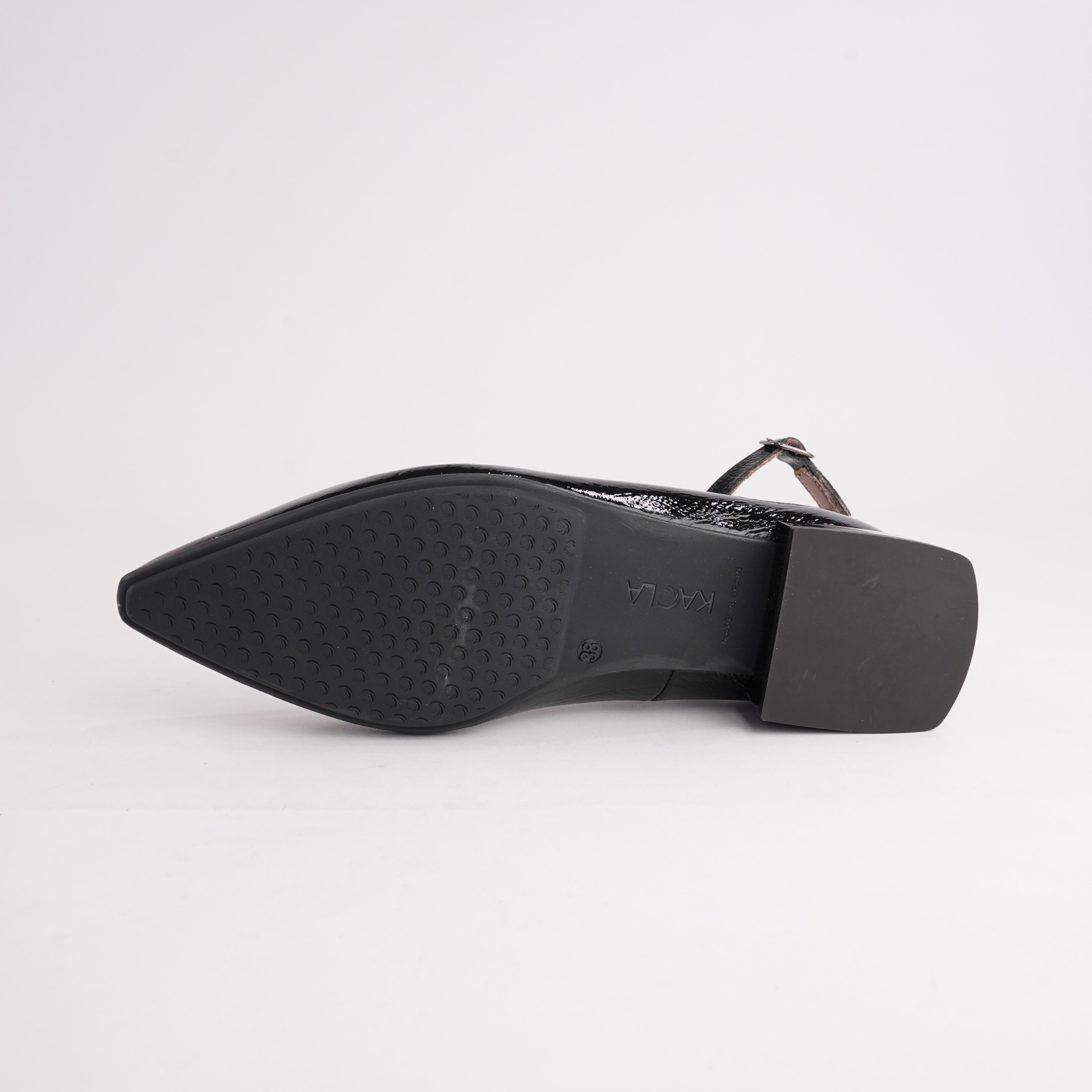 Luna Black Patent Leather Flats
