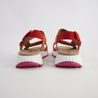 Cora Pumpkin Combi Leather Sandals