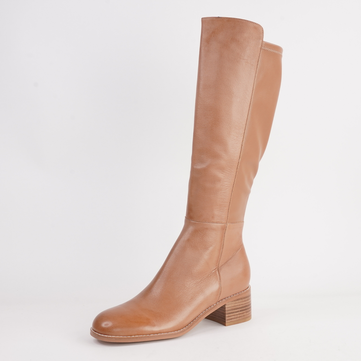 Ronel Dark Tan Leather Boots - DJANGO AND JULIETTE | Shouz