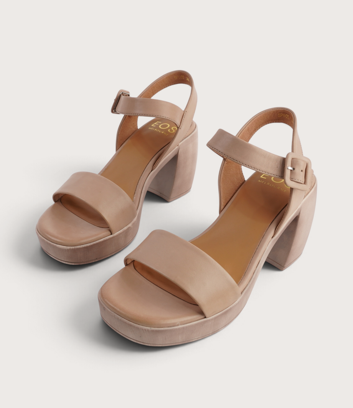 Spice Tan Leather Heels