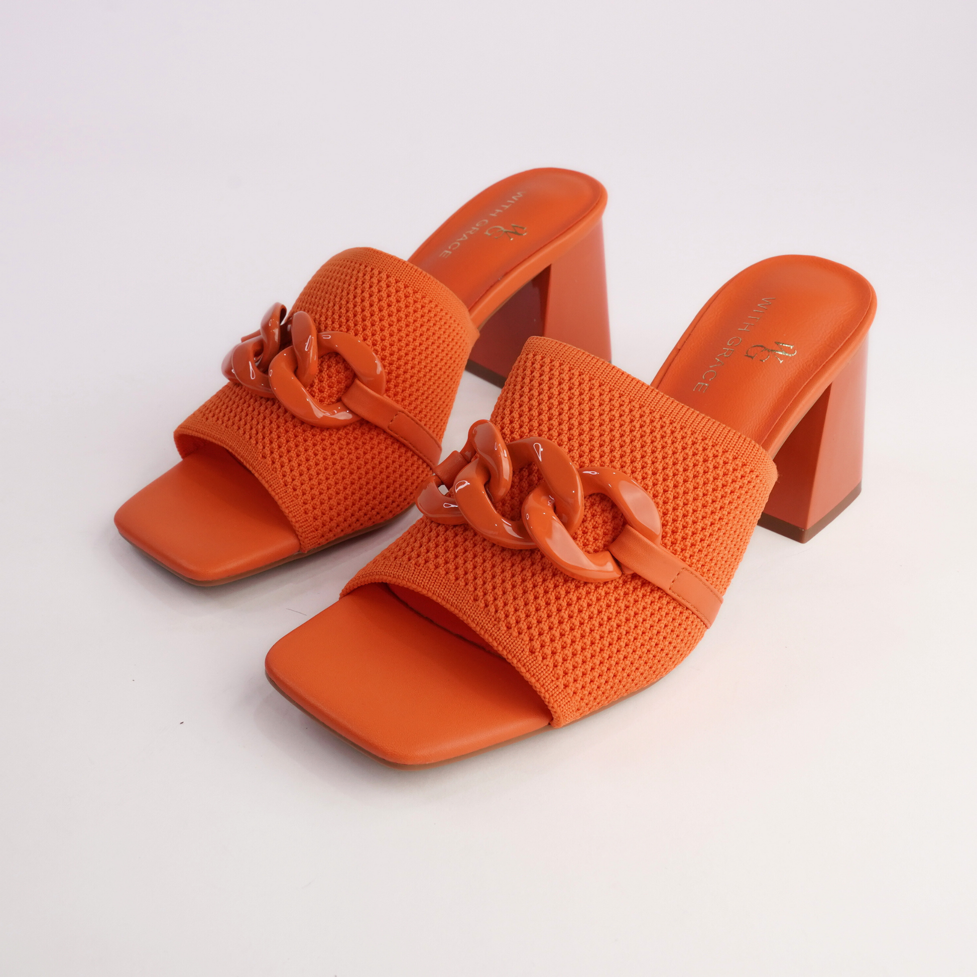 Kolie Orange Heels