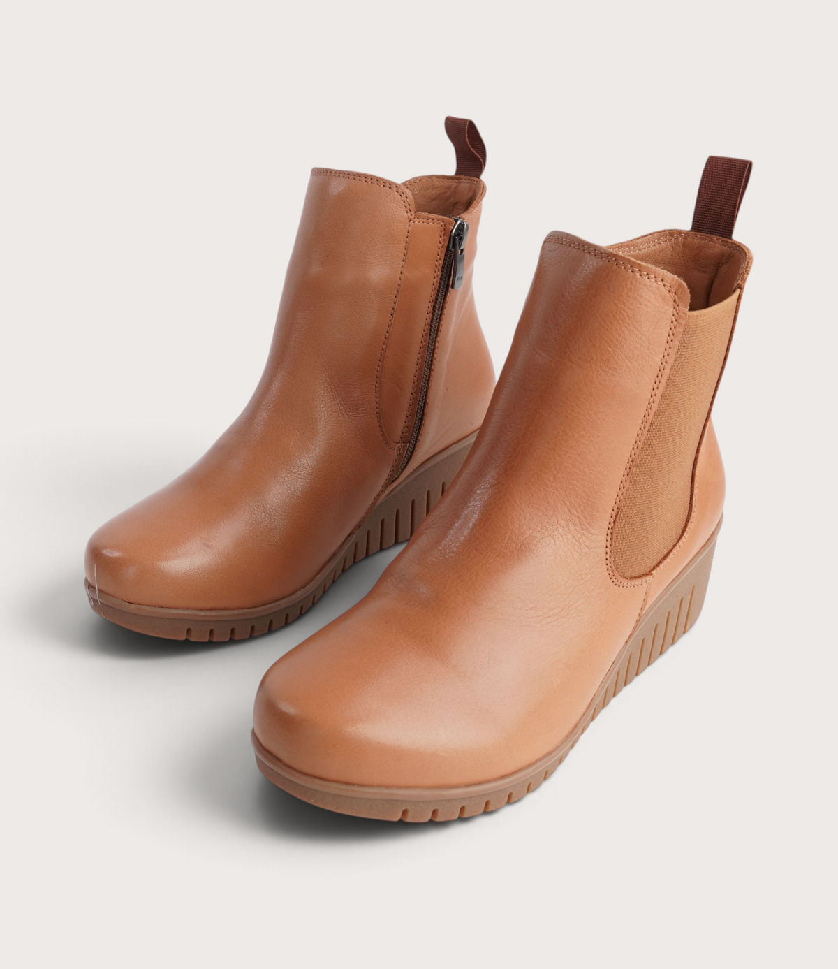 Fox Coconut Leather Ankle Boots - SALA | Shouz