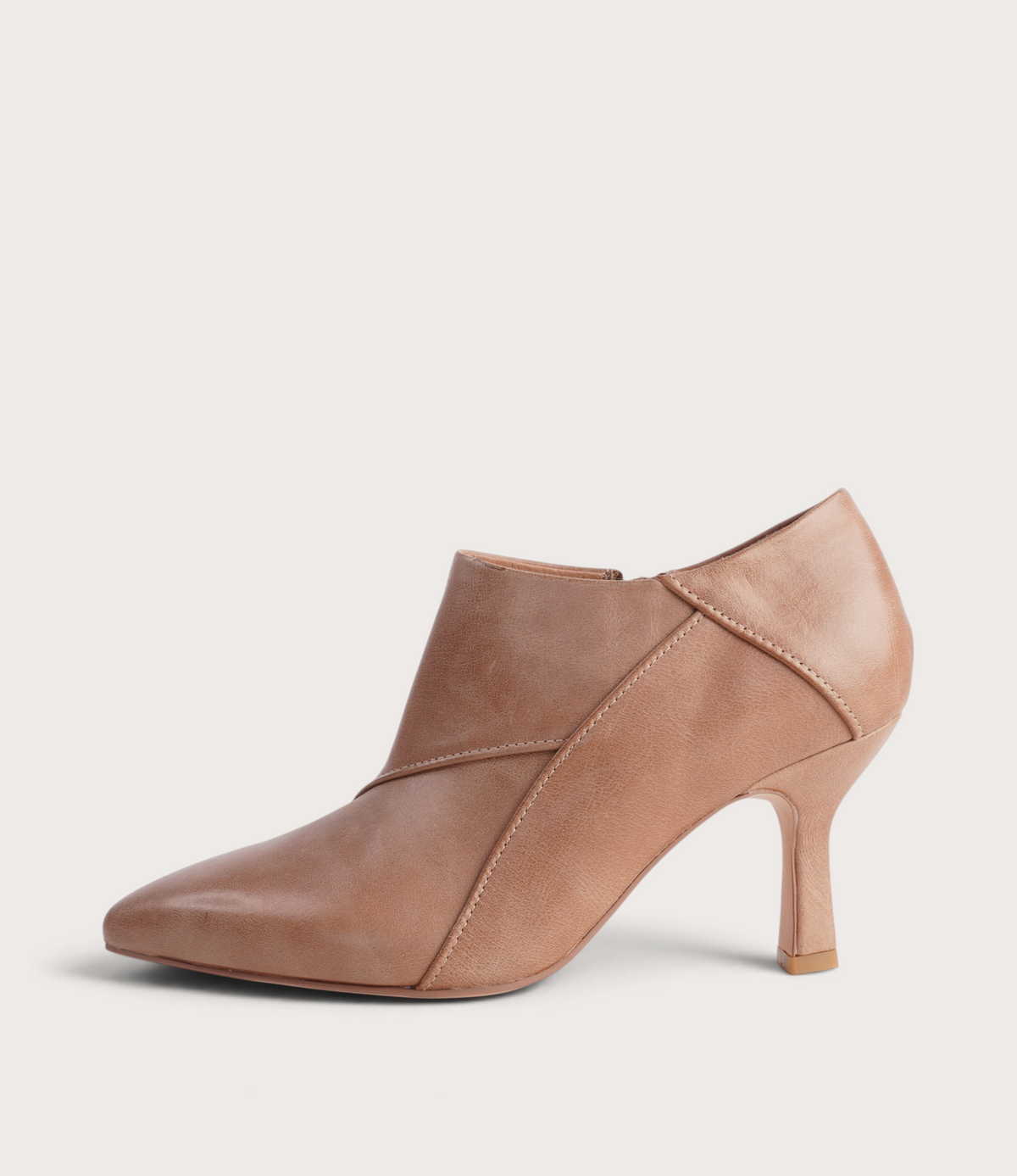 Lazel Tan Leather Heels