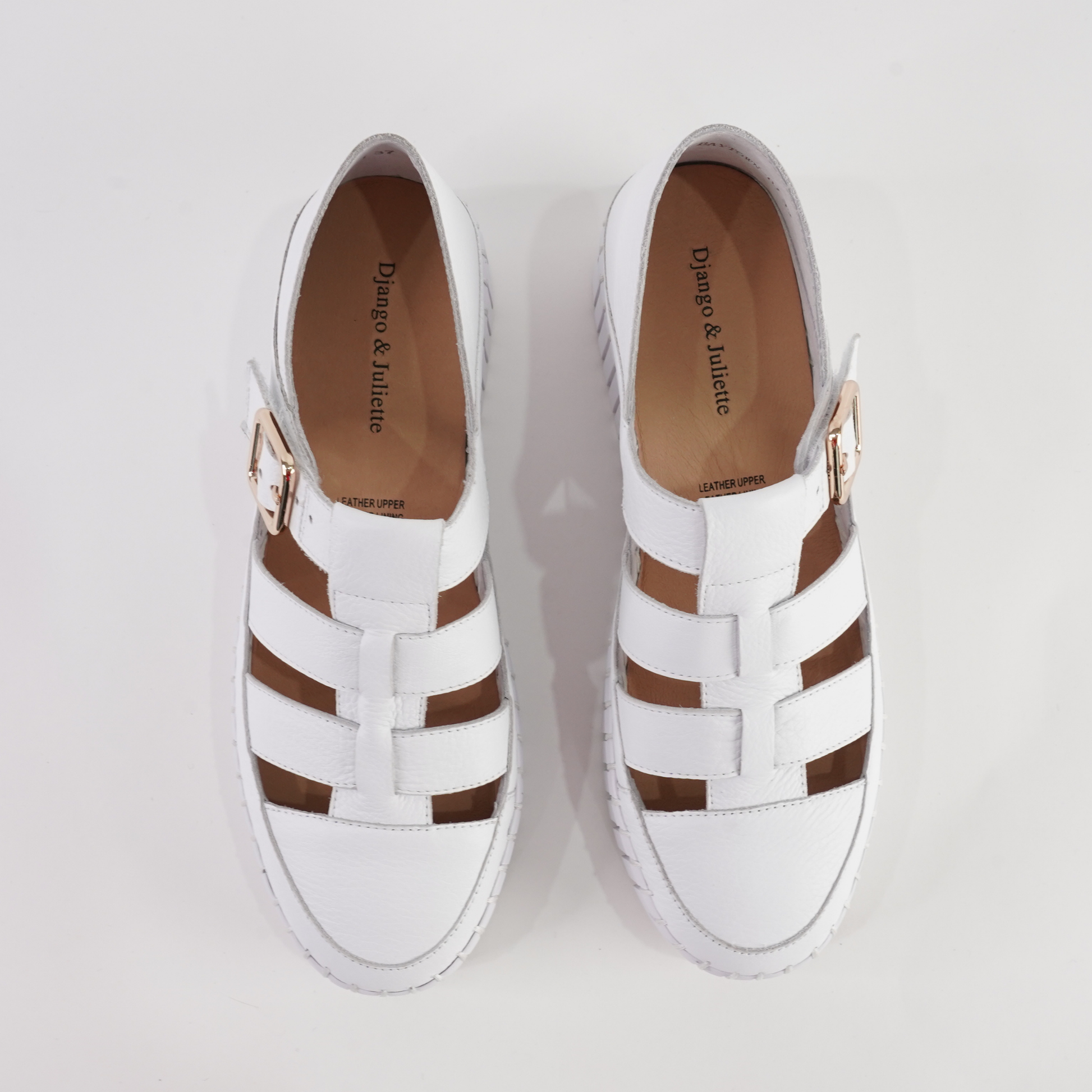 Baytown White Leather Sneakers