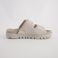 Rita Creme Leather Slides