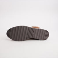 Omeah Dark Tan/ Choc Sole Leather Ankle Boots
