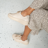 Kees Vanilla Leather Sneakers