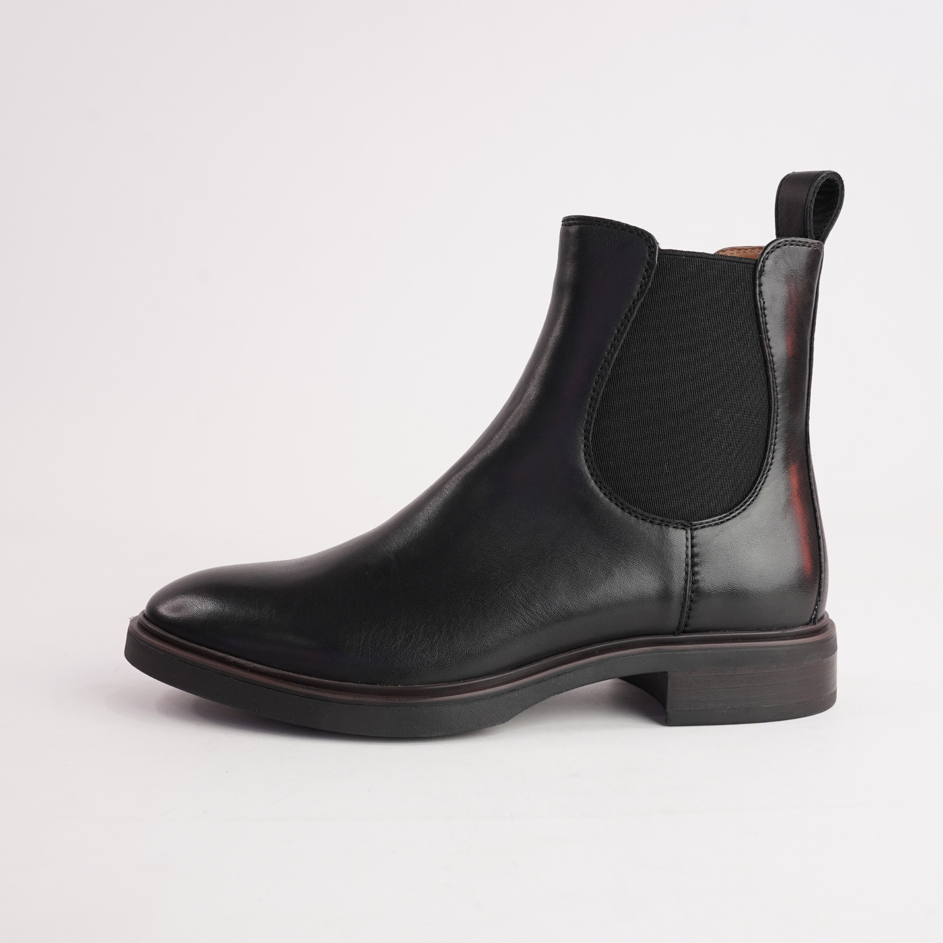 Blaik Black Leather Ankle Boots