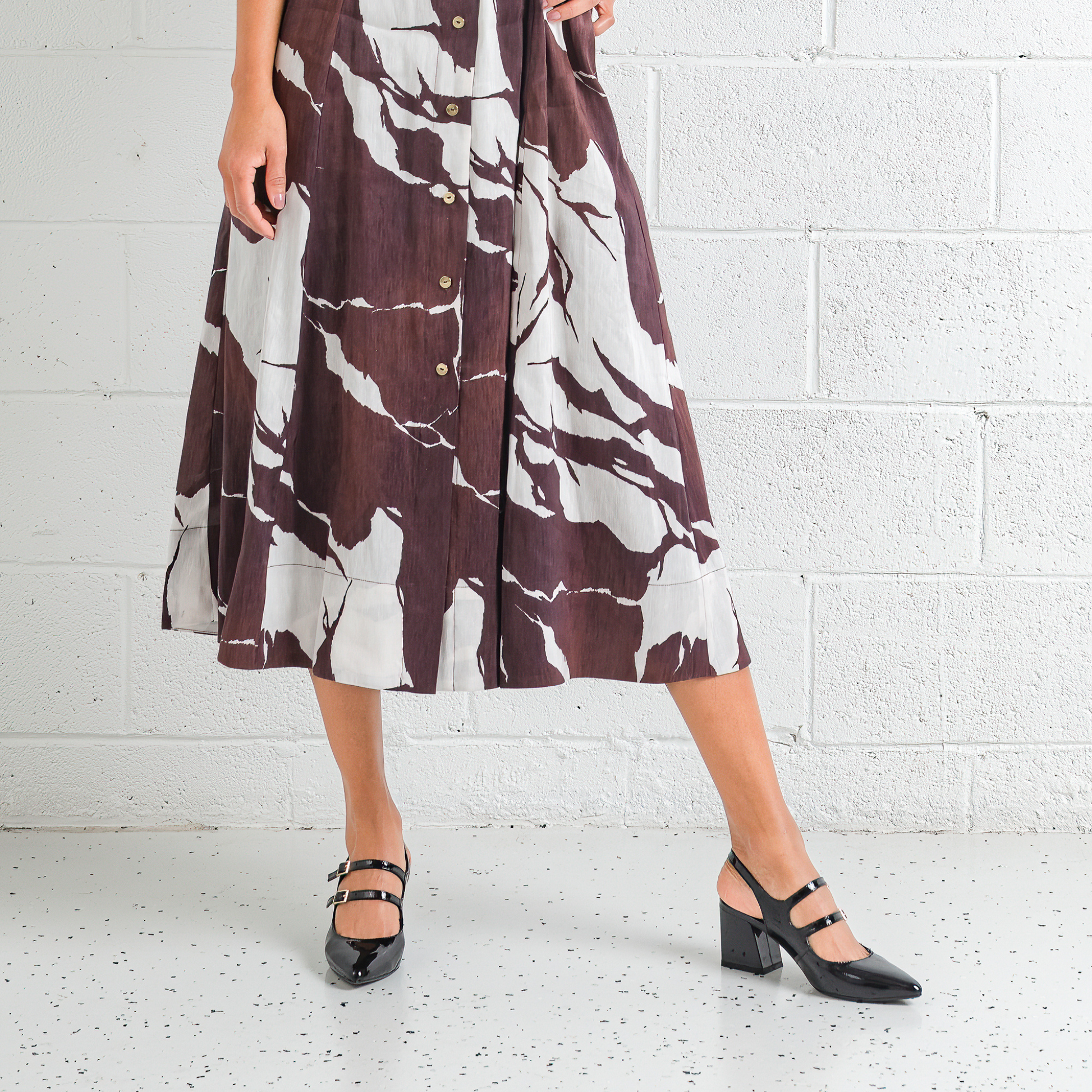 Maisha Black Patent Leather Heels
