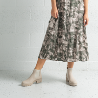 Hampy Almond Leather Ankle Boots