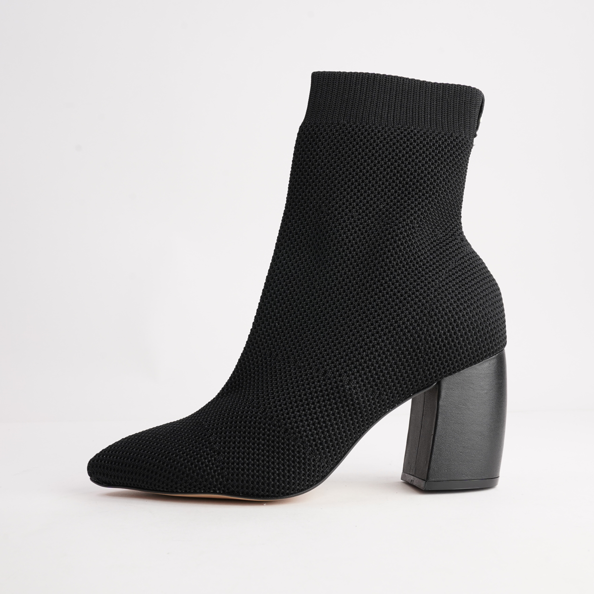 147240 Black Knit Ankle Boot - CARRANO | Shouz