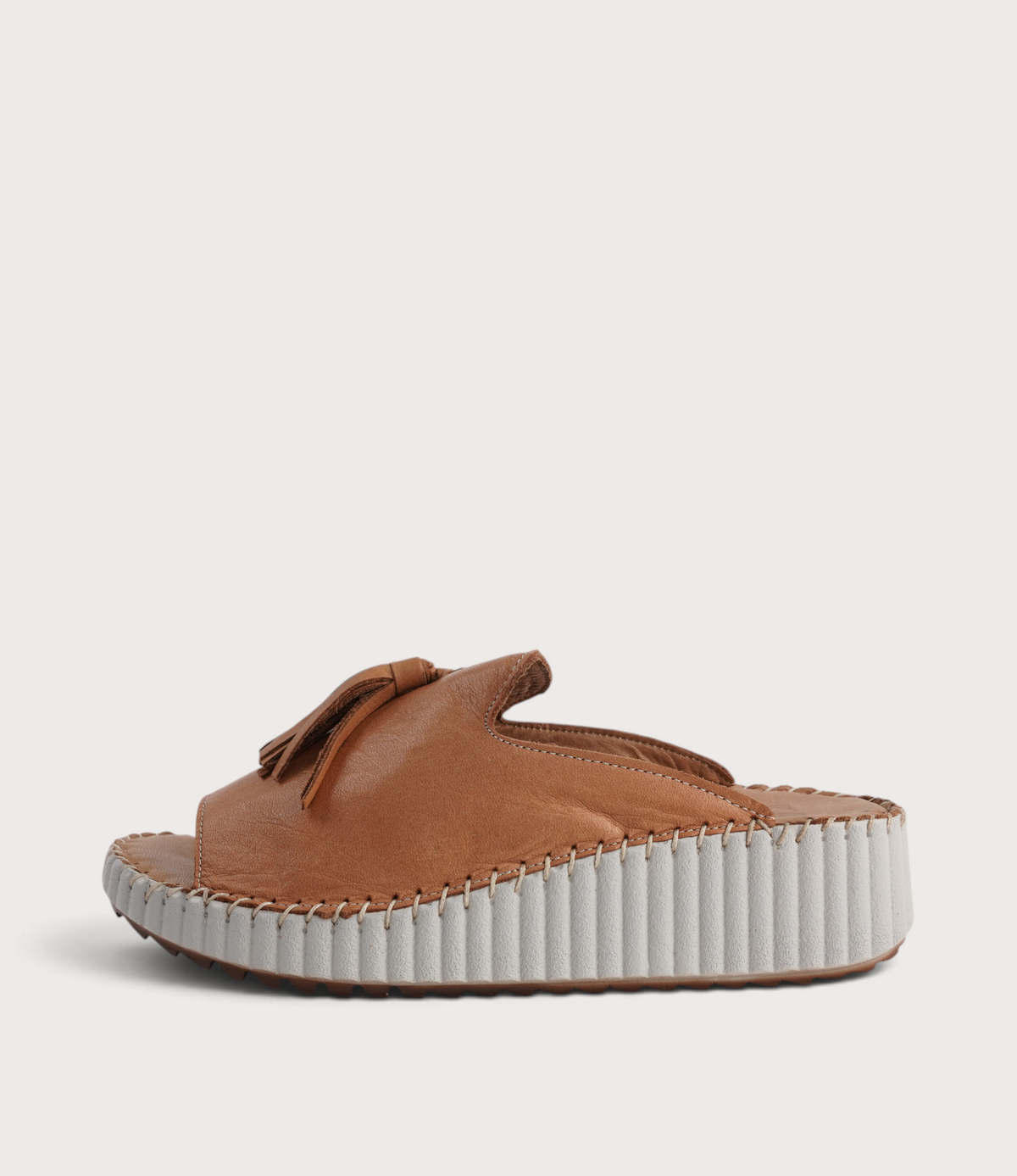 Sonny Coconut Leather Slides