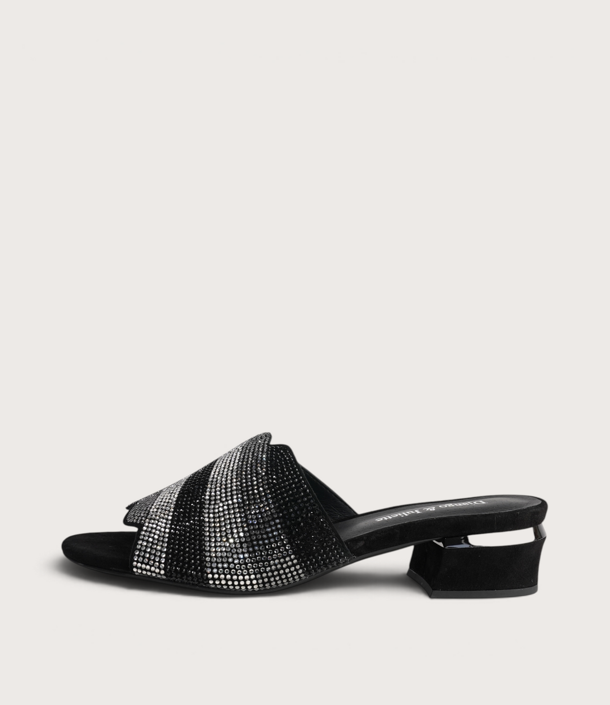 Tonda Black Multi Suede Heels - DJANGO AND JULIETTE | Shouz
