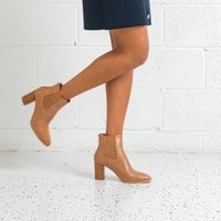 Ayer Tan Leather Ankle Boots
