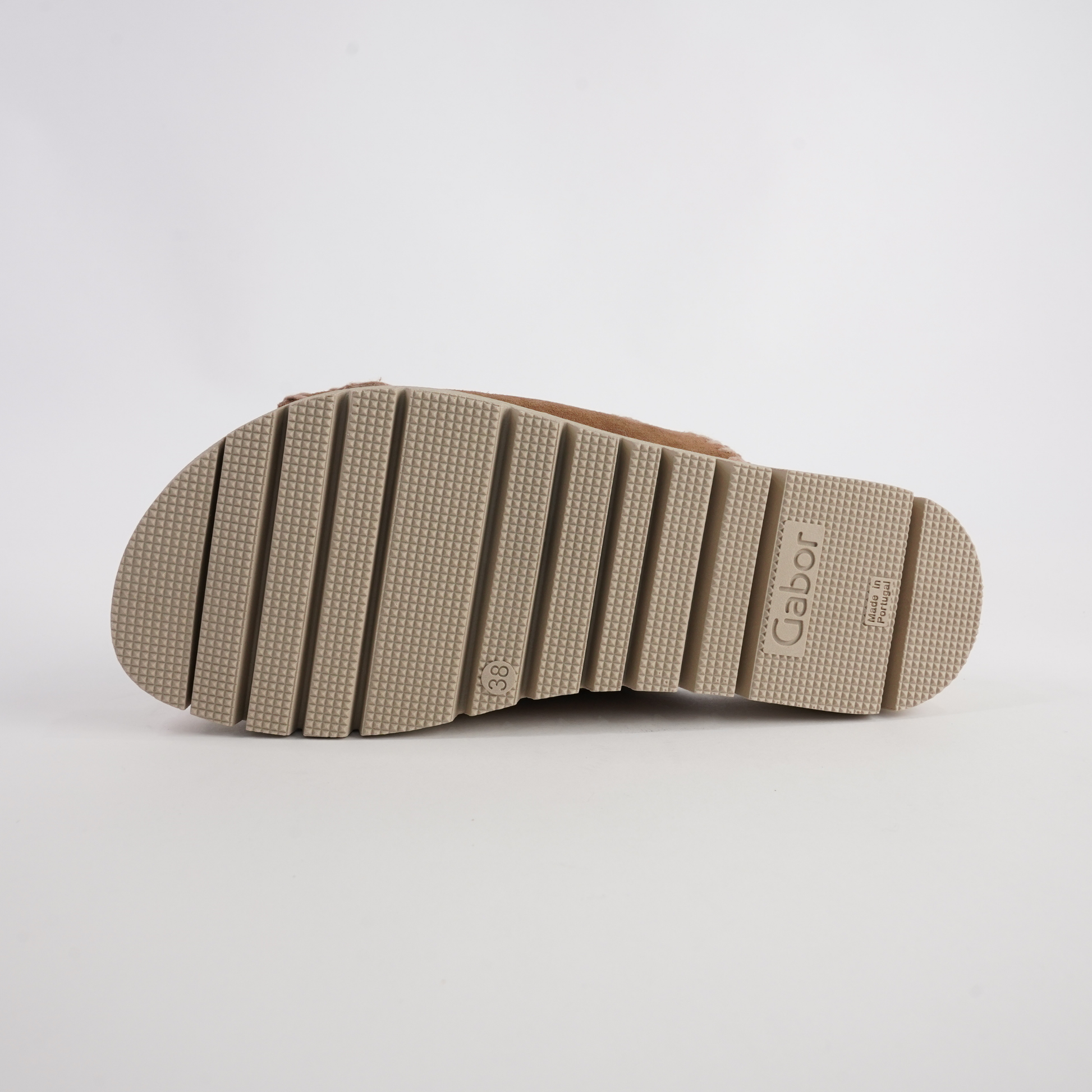 Rita Walnut Suede Leather Slides