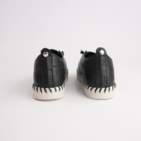 Sonia Black Leather Sneakers