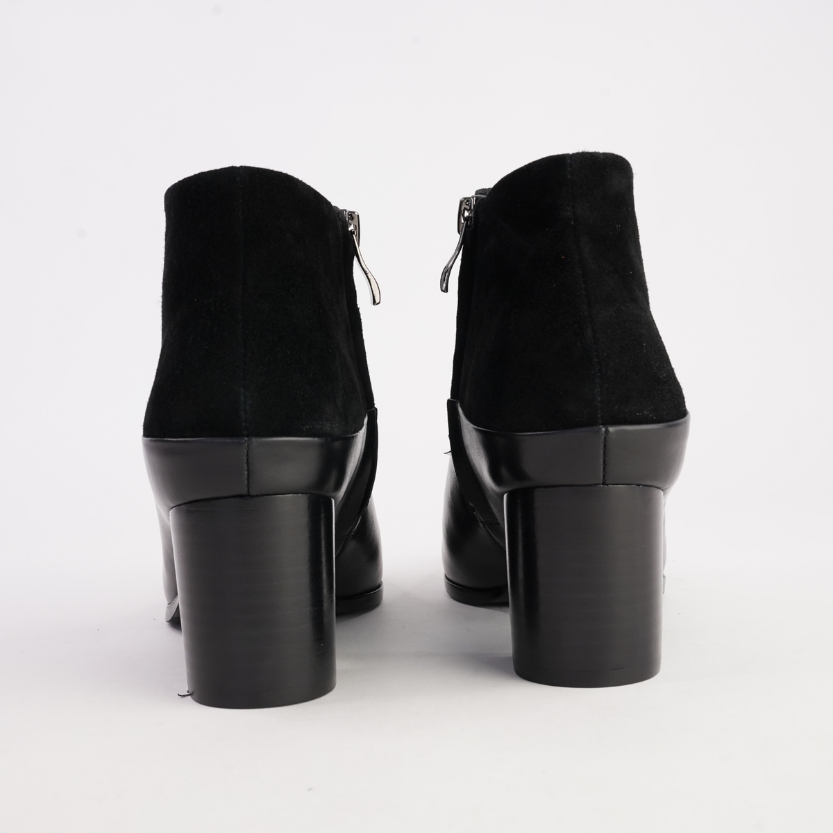 Blumas Black Leather Black Suede Boots - DJANGO AND JULIETTE | Shouz