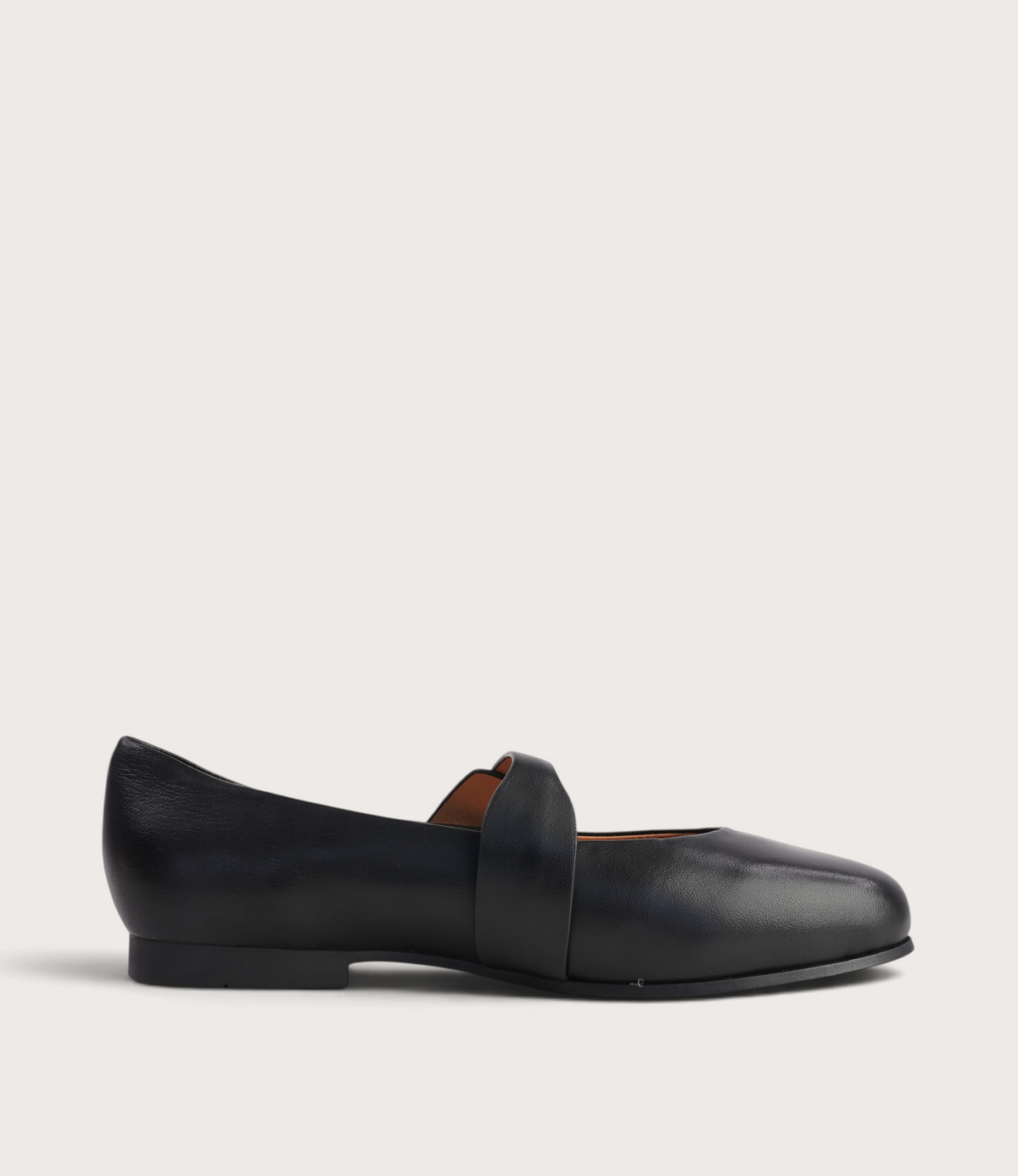 Picton Black Leather Ballet Flats
